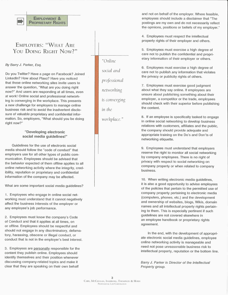 Best of Practices for Establishing Social Media Guidelines in the Workplace